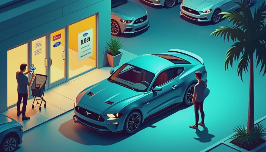Illustration for 2025 ford mustang dark horse price