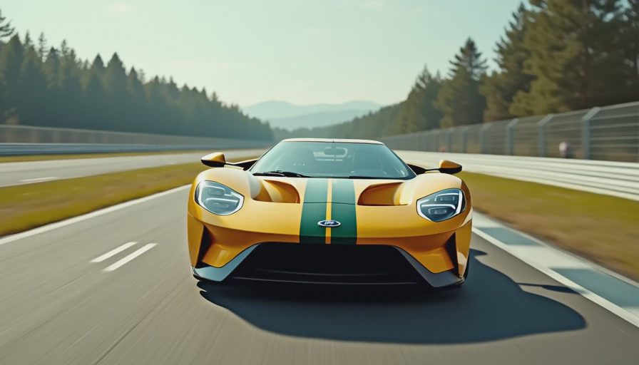Illustration for ford gt nurburgring time
