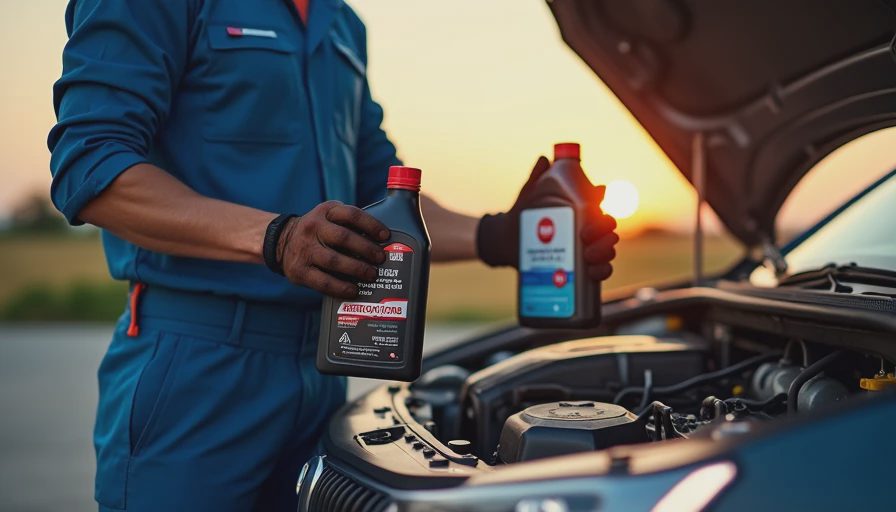 Illustration for synthetic oil change vs regular