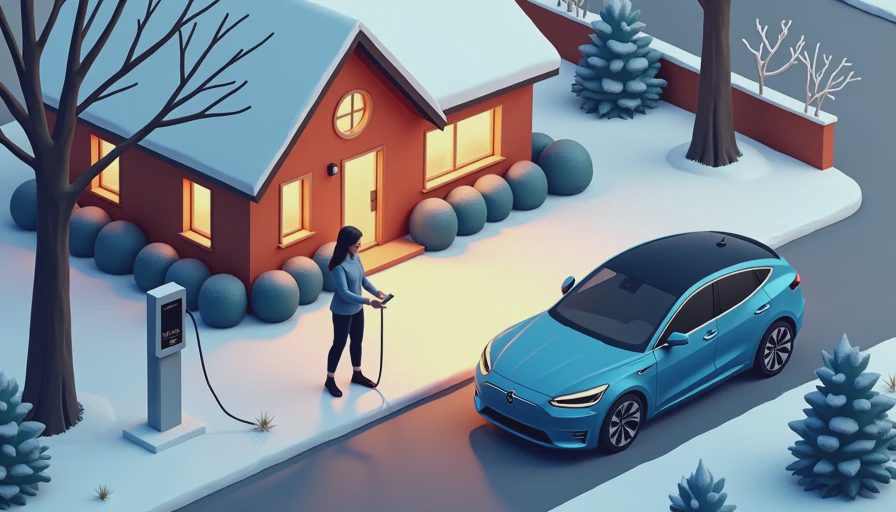Visual context for ev range loss in winter percentage